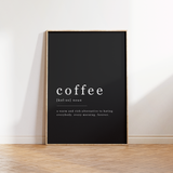 Coffee Definition Print