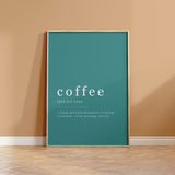 Coffee Definition Print