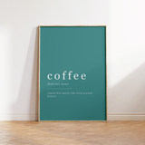 Coffee Heaven Definition Print