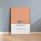 Diplodocus Dinosaur Fact Print