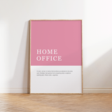 Home Office Definition Print