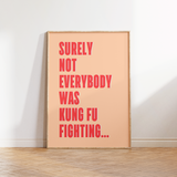 Kung Fu Fighting Music Print