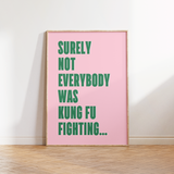 Kung Fu Fighting Music Print