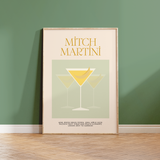 Mitch Martini Retro Cocktail Print