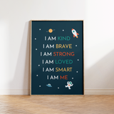 I Am Me Space Print